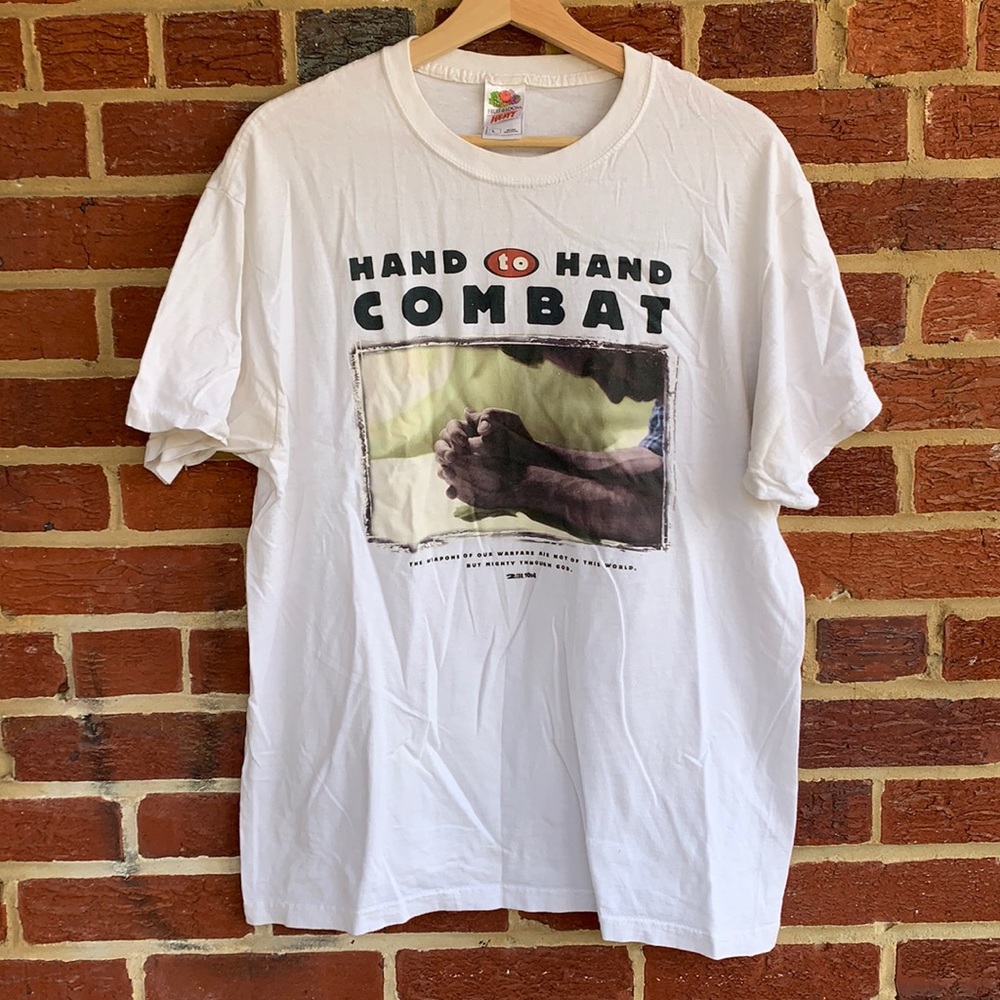 Vintage hand to hand combat Jesus shirt men’s large